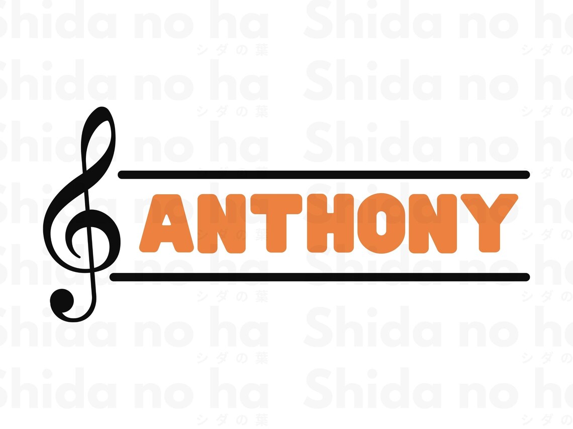 Music Name Frame SVG Music Note SVG Digital Download - Etsy