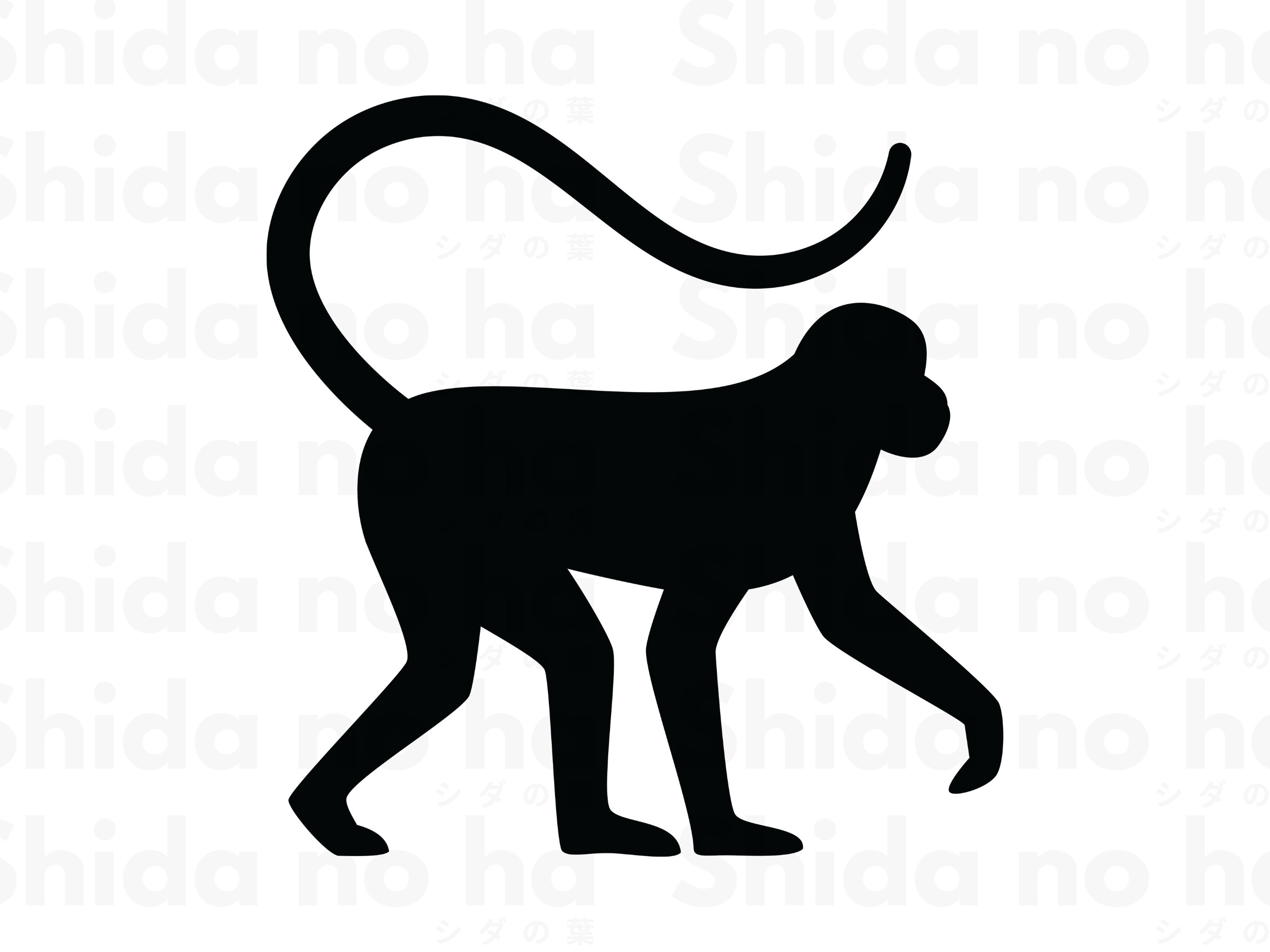 price tag black and white clipart monkey