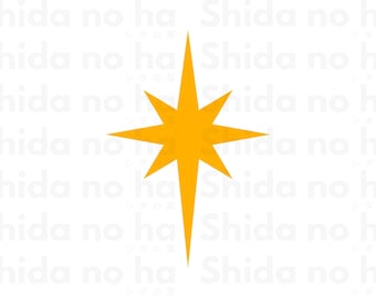 Star SVG, Christmas Star SVG, Star of Bethlehem SVG, Digital Download, Cricut, Silhouette, Glowforge (includes svg/png/dxf/eps files)