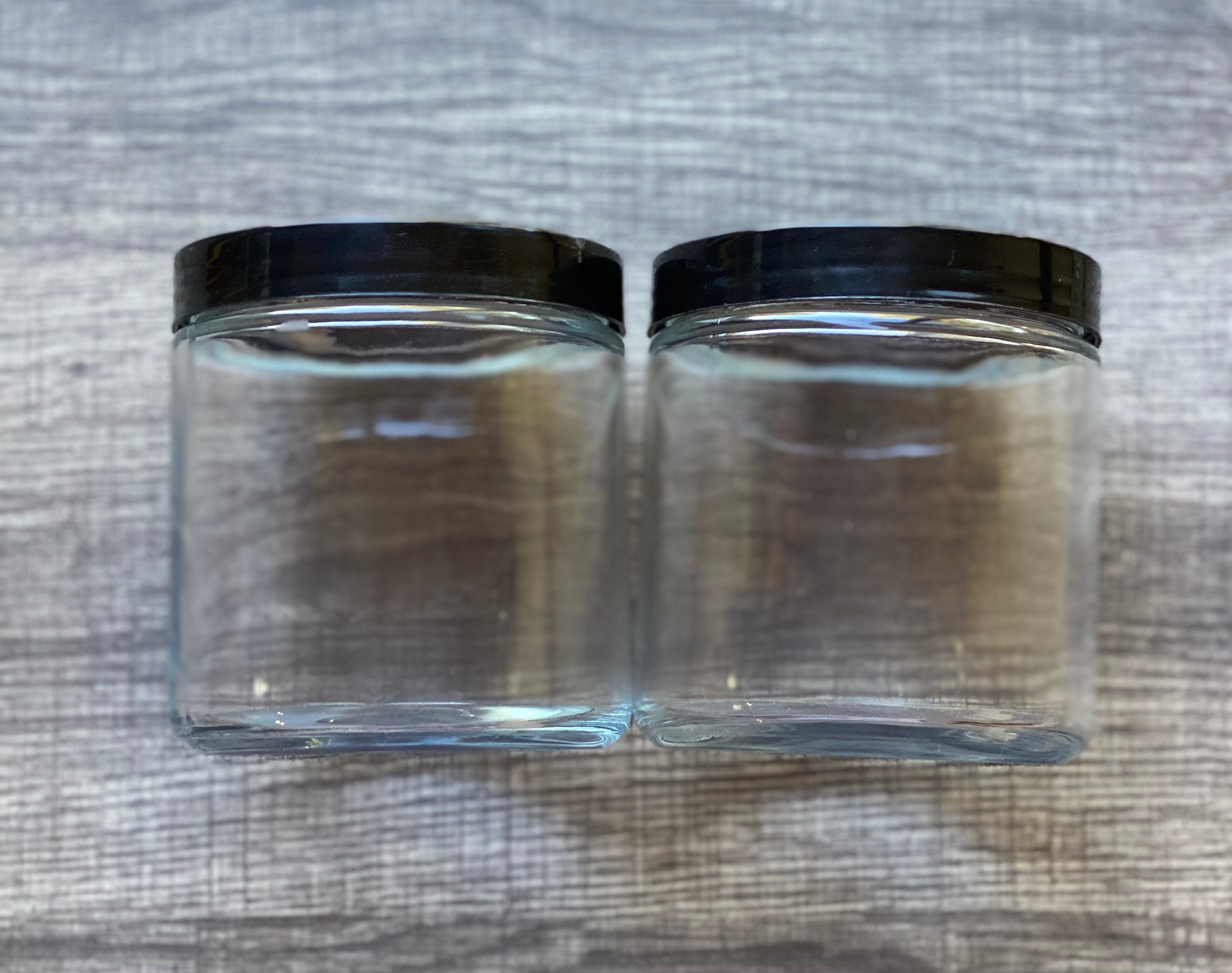 GLASS JAR WIDE MOUTH 6 OUNCE BRUNI GLASS PKG (6)