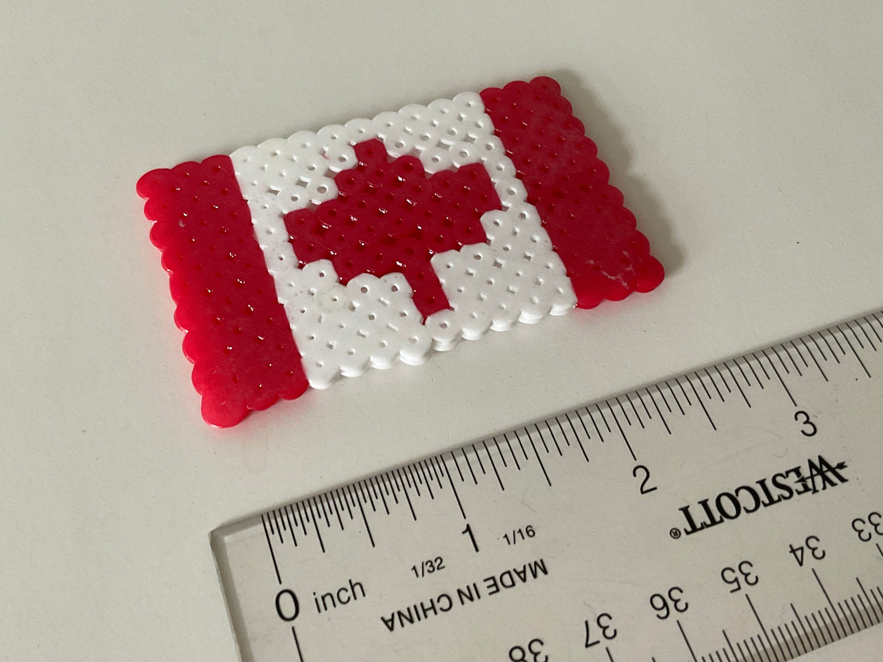 Hama Perler Beads Canadian Flag Etsy Canada