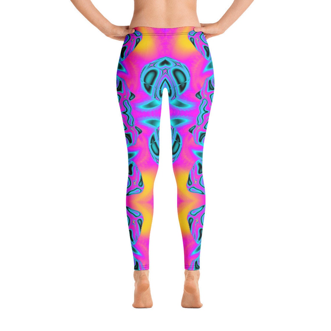 Kaleidoscope WOMEN'S Leggings Psychedelic Gym | Etsy