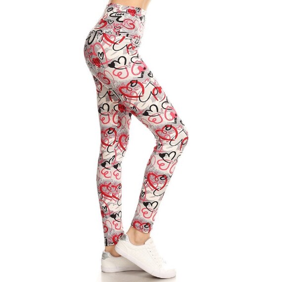 Love Leggings Heart Leggings Workout 