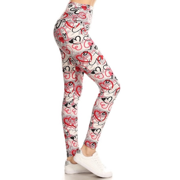 Blue Hearts on Heart Leggings main image 1