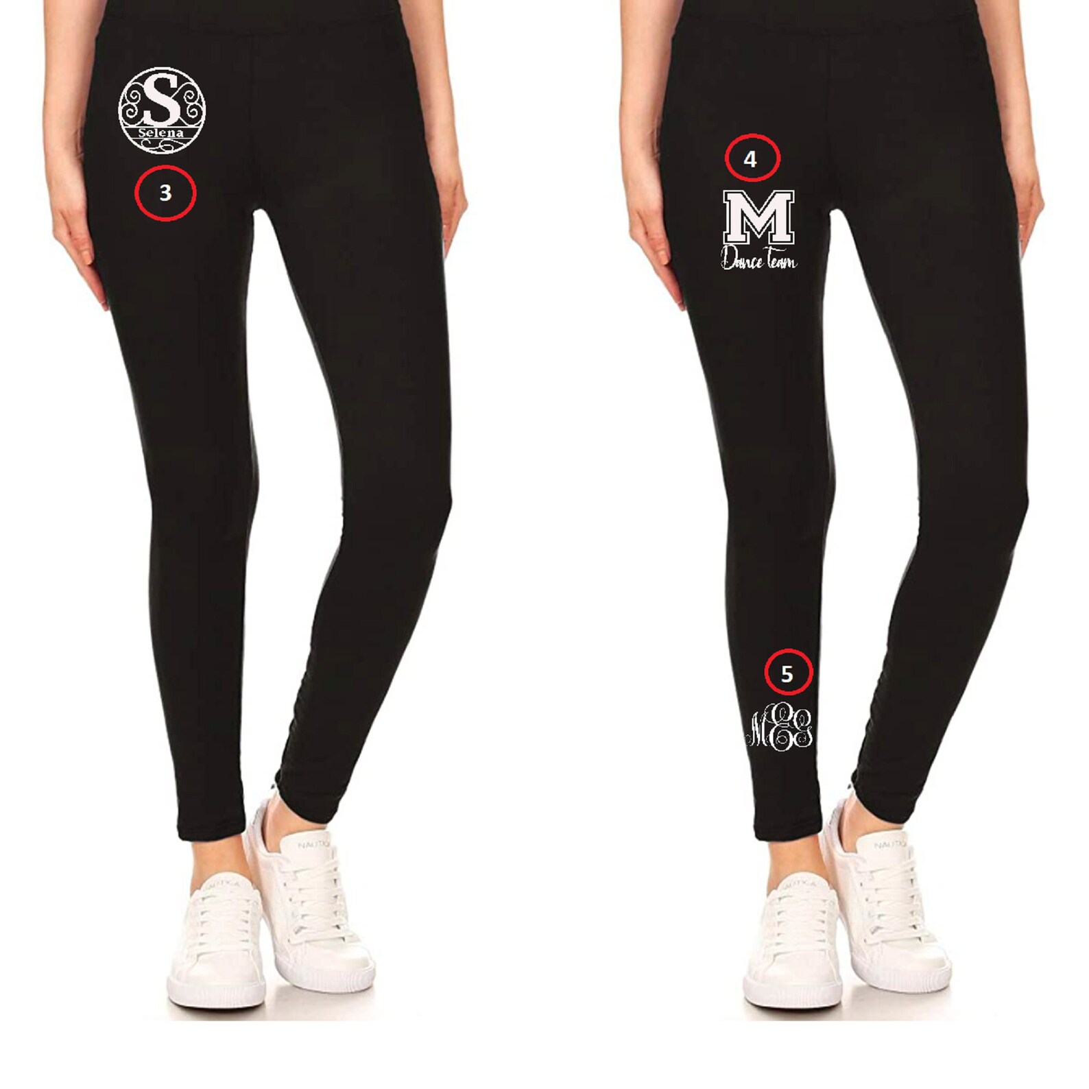 Custom Leggings Etsy