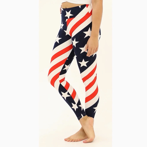 American Flag Leggings Etsy