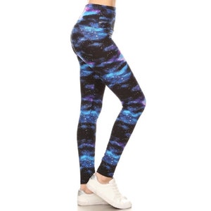 Butterfly Galaxy Printed Leggings for Women, Butterfly Print Leggings,  Butterfly Leggings, Yoga Pants, Workout Leggings, Capri Leggings 