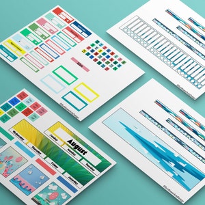 August Travels Monthly Planner Kit
