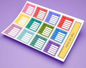 Stickers met vluchtinformatie