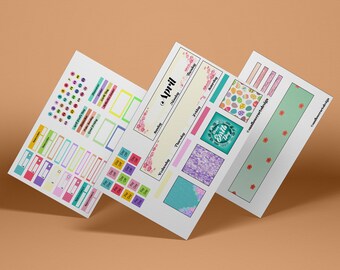 April Monthly Planner Kit