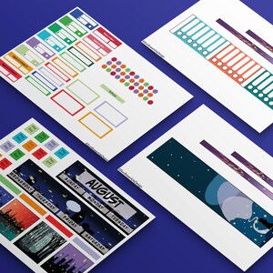 August Fireflies Monthly Planner Kit