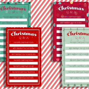 Christmas Q&A Cards