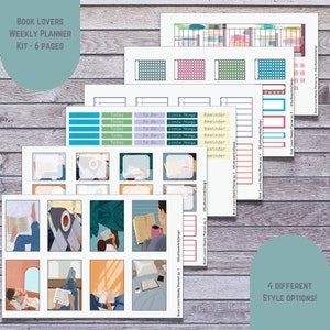 Book Lovers Weekly Planner Kit