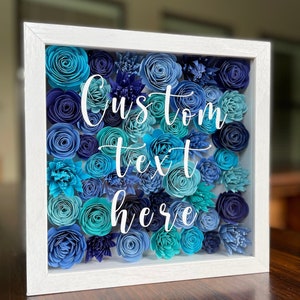 Customizable Flower Shadow Box