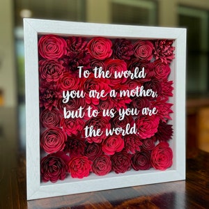Customizable Flower Shadow Box