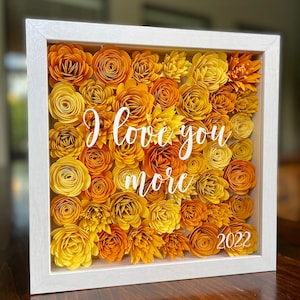 Customizable Flower Shadow Box