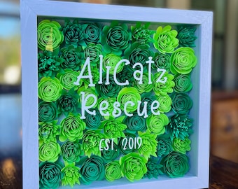 Customizable Flower Shadow Box