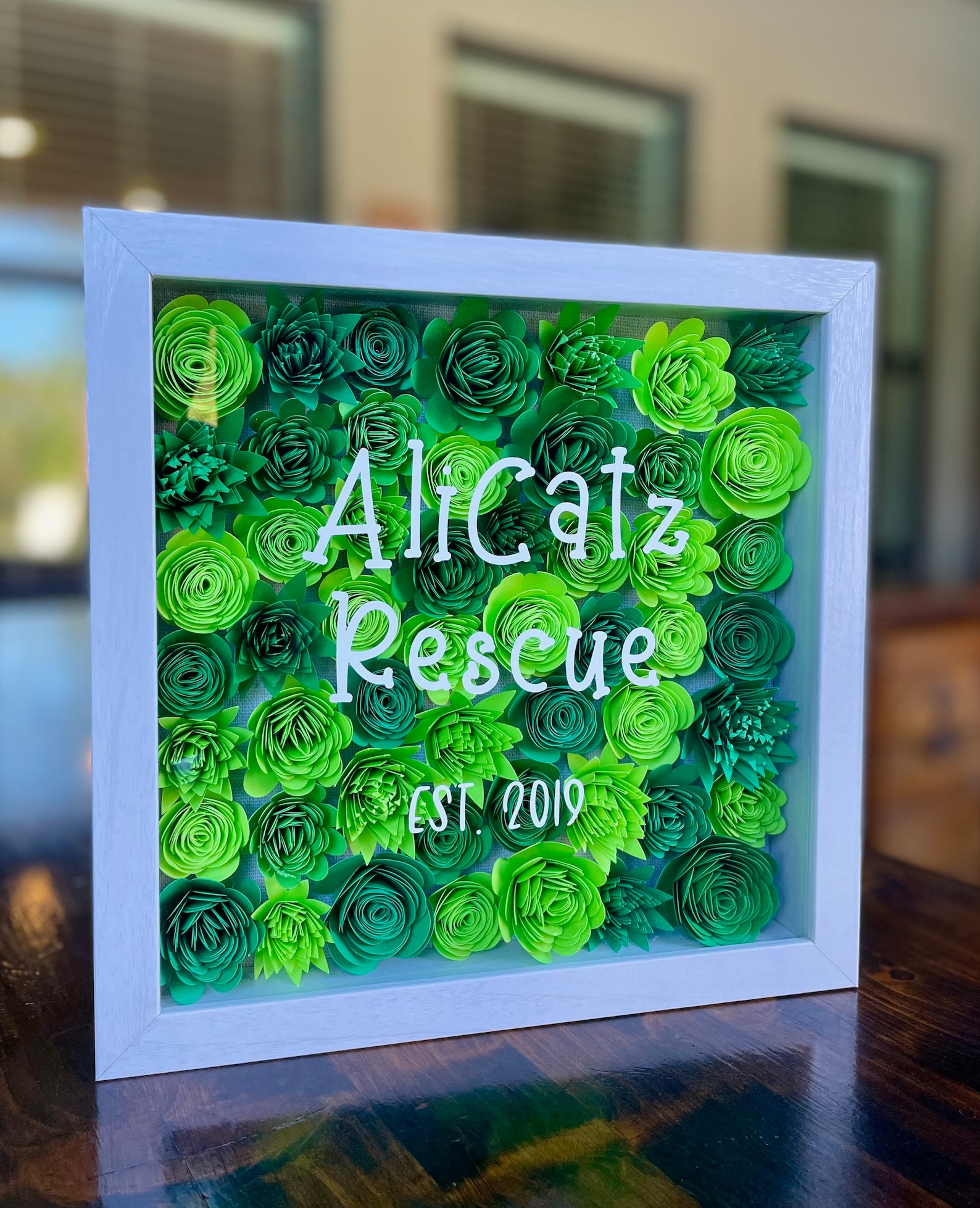 Customizable Flower Shadow Box Etsy