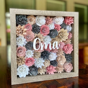 Customizable Flower Shadow Box
