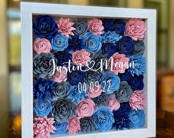 Customizable Flower Shadow Box