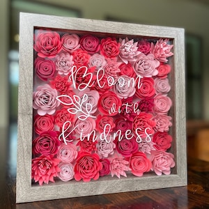 Customizable Flower Shadow Box