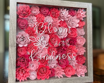 Scatola portaoggetti con fiori personalizzabile
