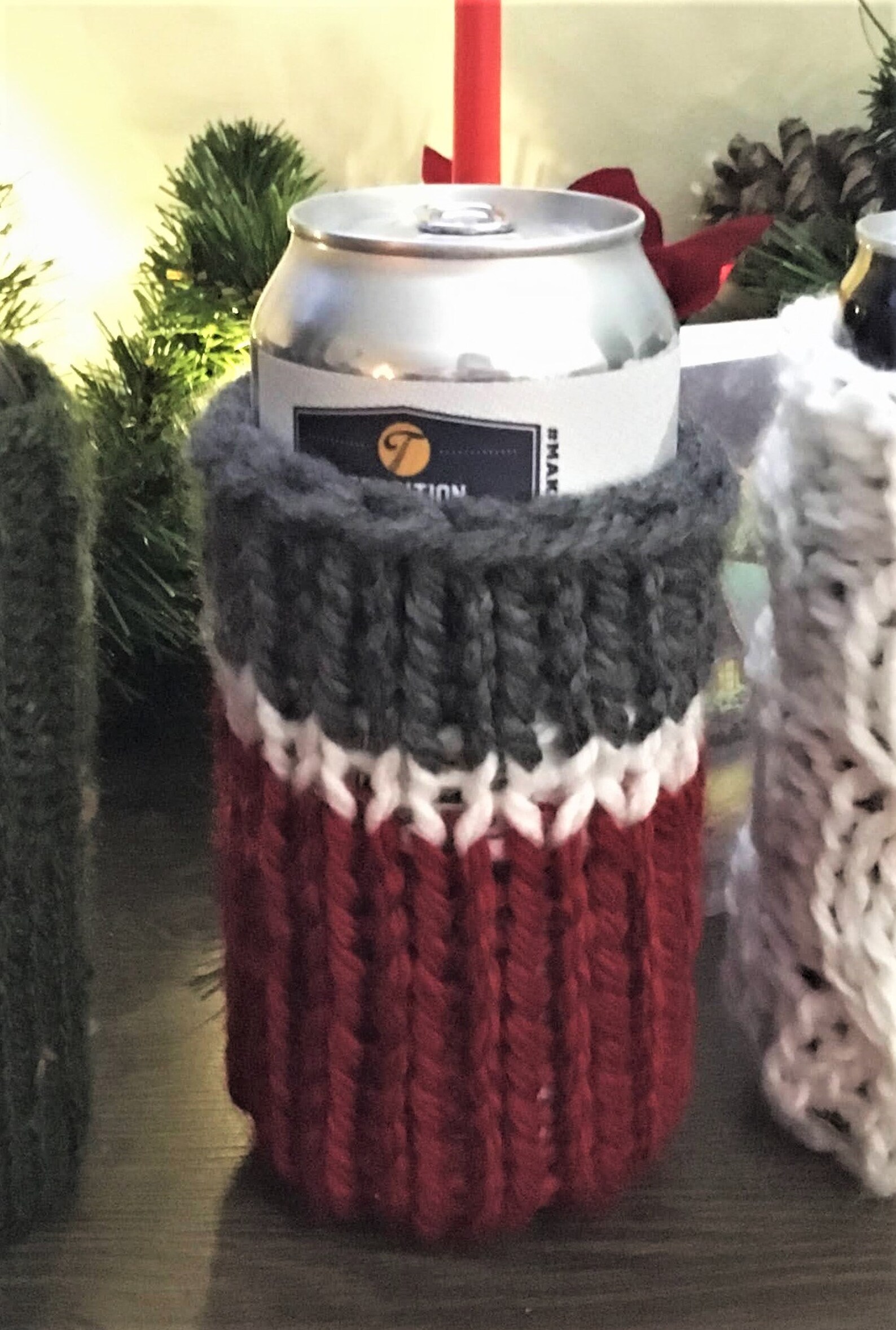 Knitting Pattern Digital Download Beer Koozie/Cozy Fits any Etsy