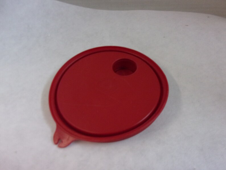 Tupperware Flip Top Lid Red Etsy