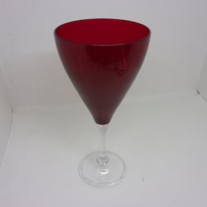 Tupperware Sheerly Elegant Acrylic Wine Glass - Red - New