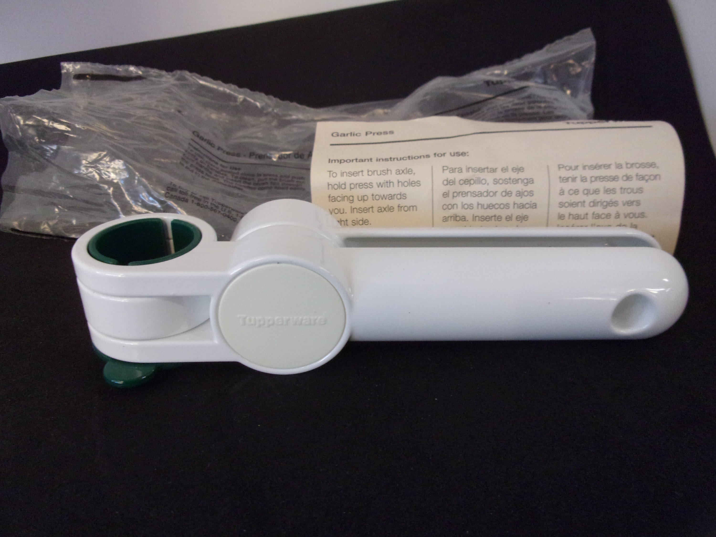 Vintage Tupperware Garlic Press NOS Etsy