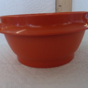 Vintage Tupperware Servalier NO Lid, Orange