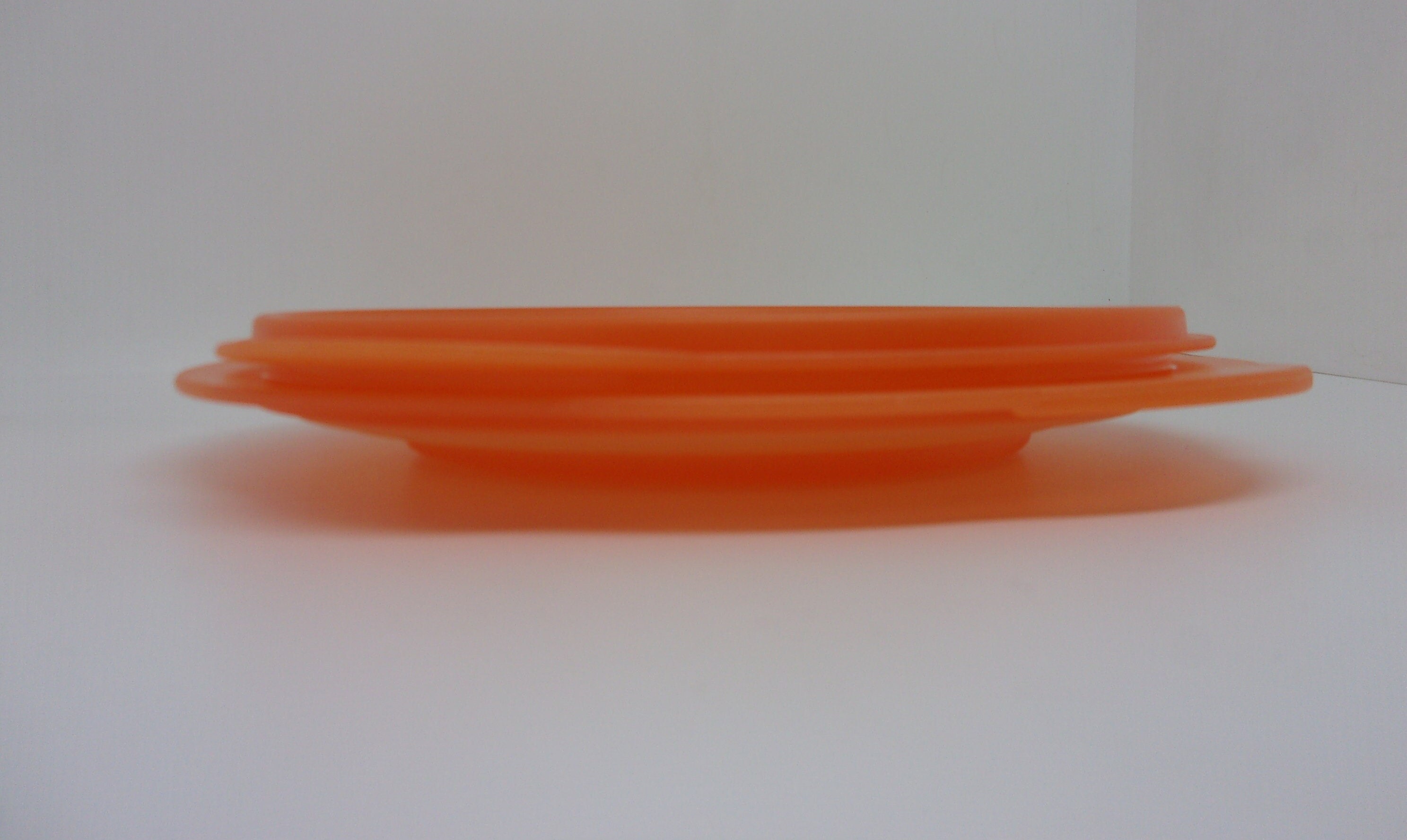 Tupperware Flatout Collapsible Bowl With Lid - 4 Cup - Orange - Etsy