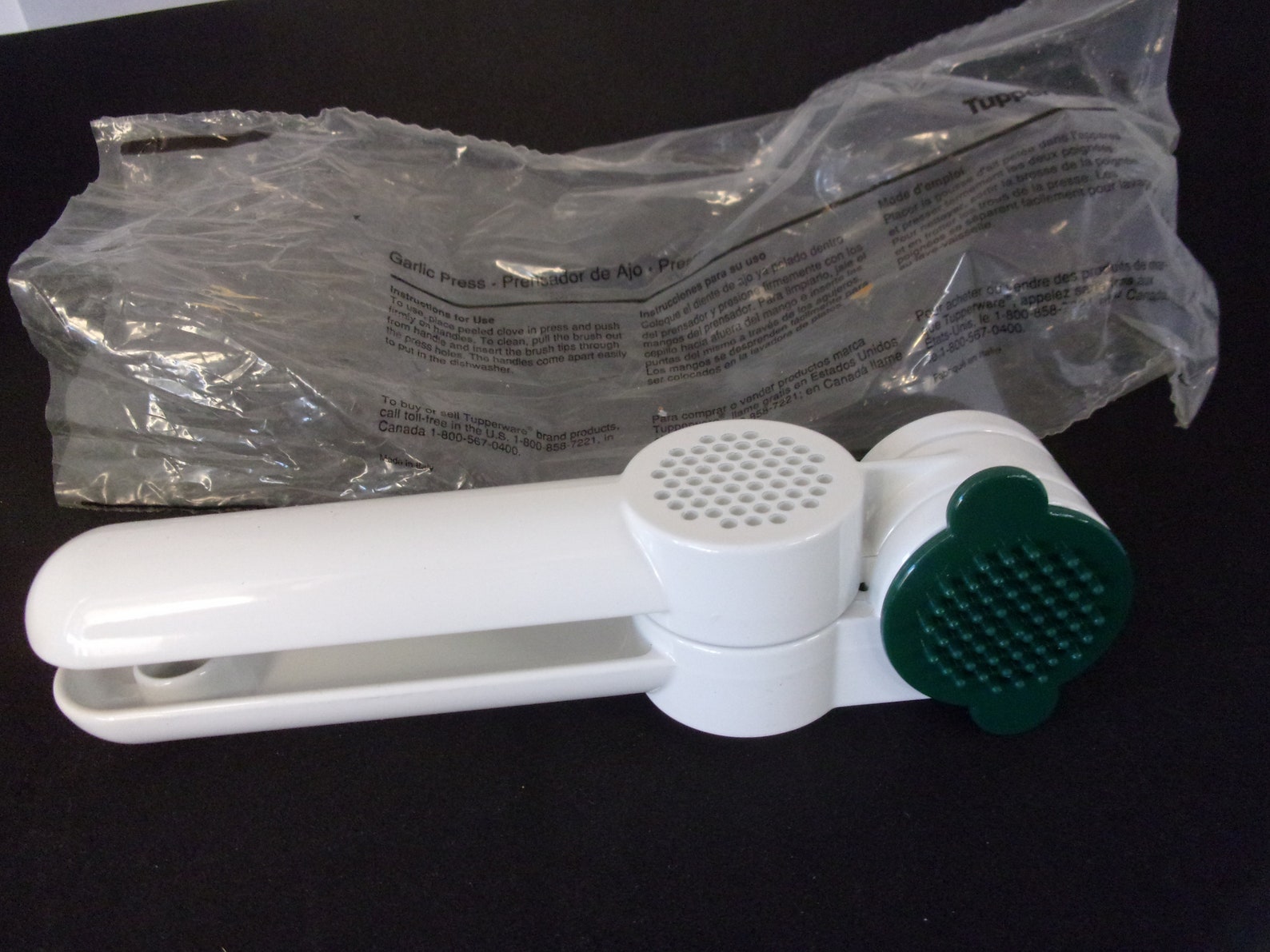 Vintage Tupperware Garlic Press NOS Etsy