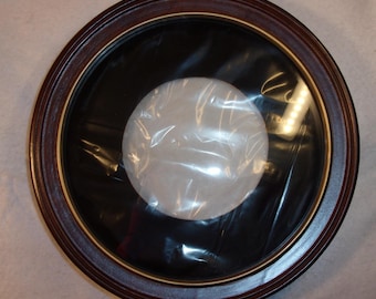 Solid Wood Deep Plate Frame Walnut Color with Plexiglass