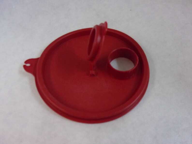 Tupperware Flip Top Lid Red Etsy