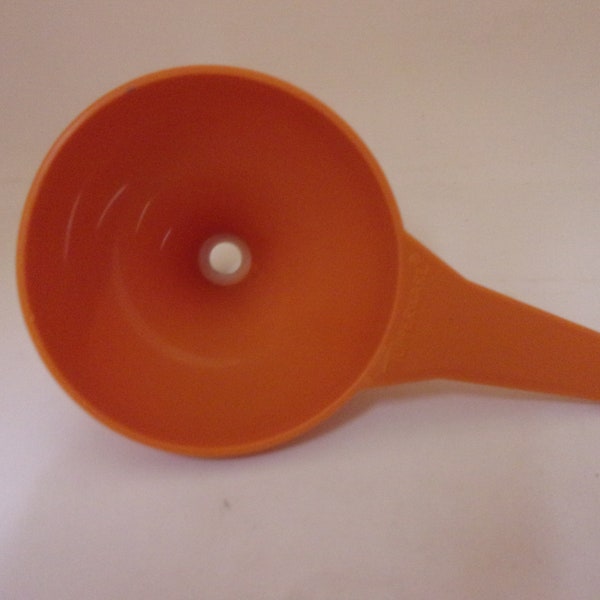 Vintage Tupperware Harvest Orange Funnel #1227