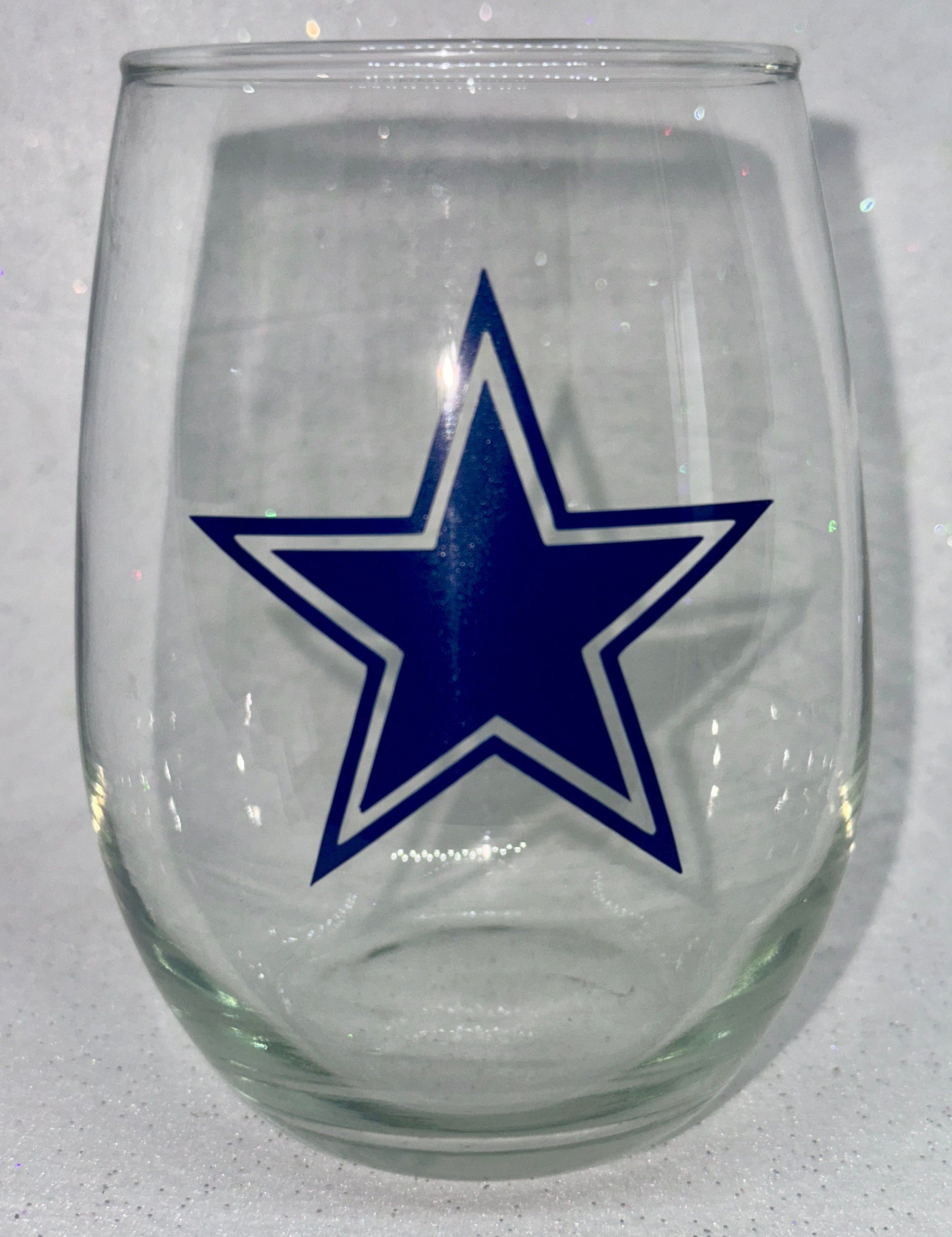 Large 21 Oz Dallas Cowboys Stemless Wine Glass - Etsy