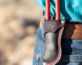 Western Style Leather Case/Sheath for Knipex Cobra Pliers 6-inch