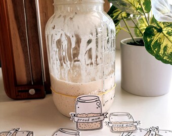 Proud Mom Sourdough Sticker | Sourdough Starter