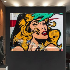 Graffiti Wall Art Canvas, Modern Street Print, Home Decor, Extra Large Canvas Print, African American Art