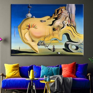 Salvador Dali Canvas Print, Surrealism Wall Art, Home and Living Room Decor, Famous Canvas Art, Large Framed Wall Print
