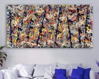 Historical Art - Jackson Pollock - Blue Poles, 1952 - Etsy 日本