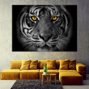 Tiger Wall Art, Animal Canvas Print, Home and Living Room Decor, Wild Animal Wall Art, Large Canvas Print, Wildlife Art