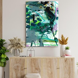 Abstract Canvas Wall Art, Minimalist Print, Home Living Room Decor, Modern Abstract Canvas Print, Large Framed Wall Art