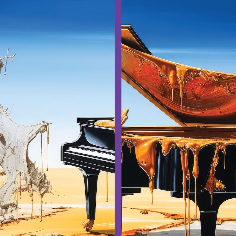 Style of Salvador Dali Canvas Wall Art Living Room Decor, Surrealist