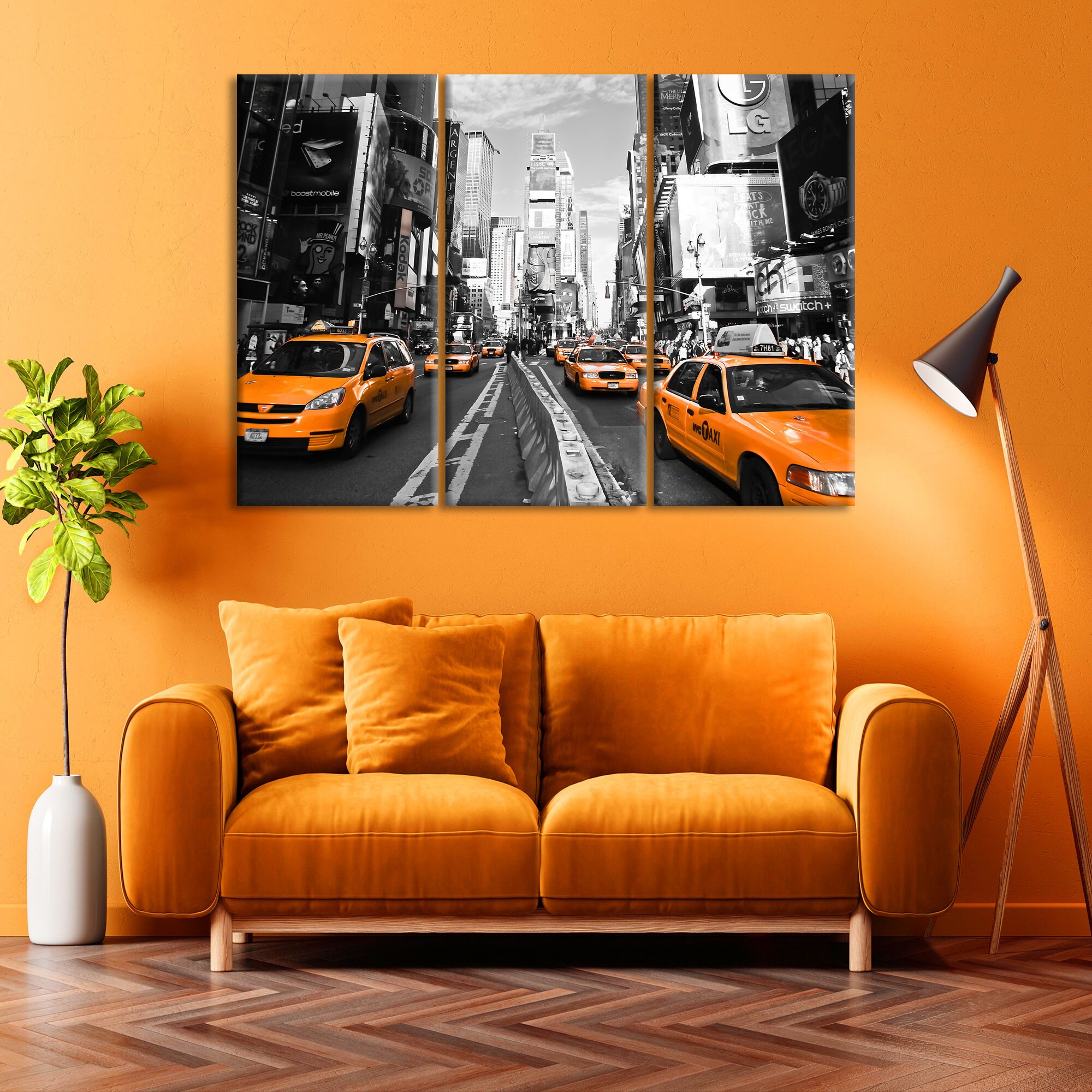 New York Wall Art City Skyline Canvas Print Living Room and Etsy