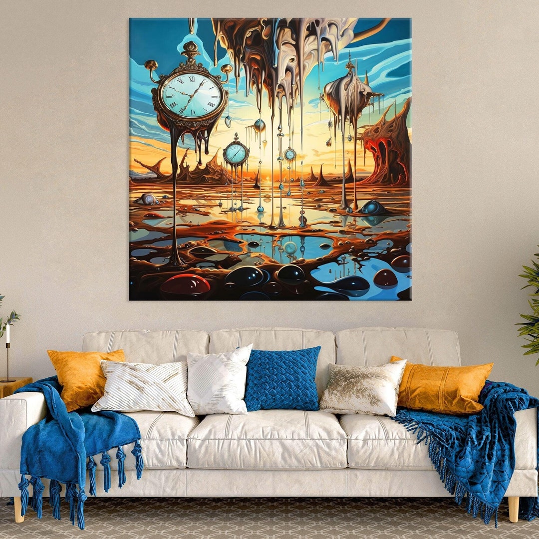 Style of Salvador Dali Canvas Wall Art Living Room Decor, Surrealist ...