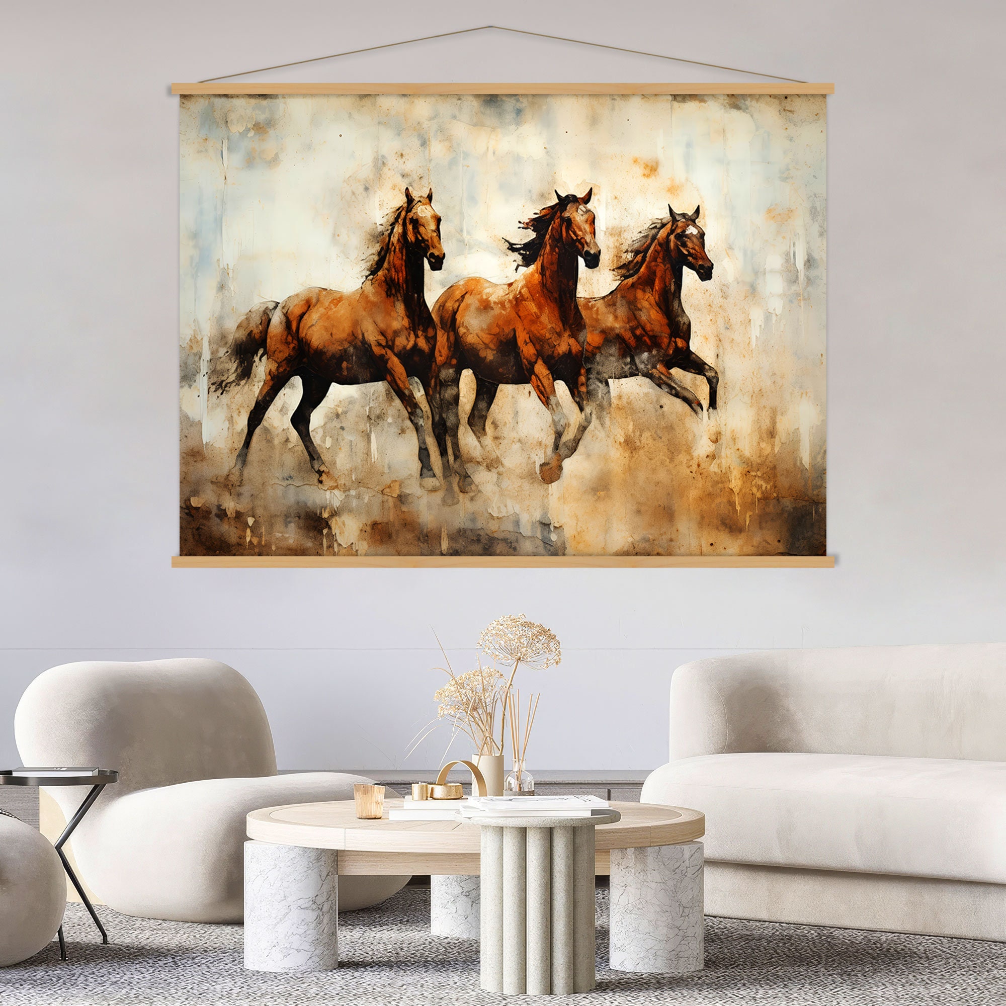 Horse Wall Art Hanger, Horse Print on Canvas, Extra Large Wall Art Living  Room Decor, Animal Art, Horse Painting Print on Canvas - Etsy, image size:2000x2000