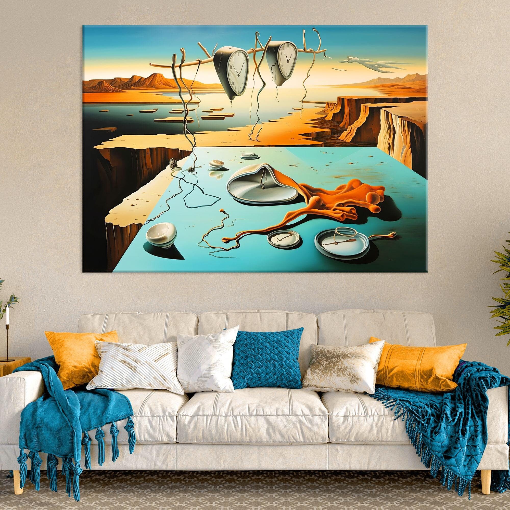 ⭐F10号⭐油彩⭐カッコイイ！時計の絵画⭐ Painting⭐インテリア⭐アート 6a73188cb7448a346fd70c69bdc765