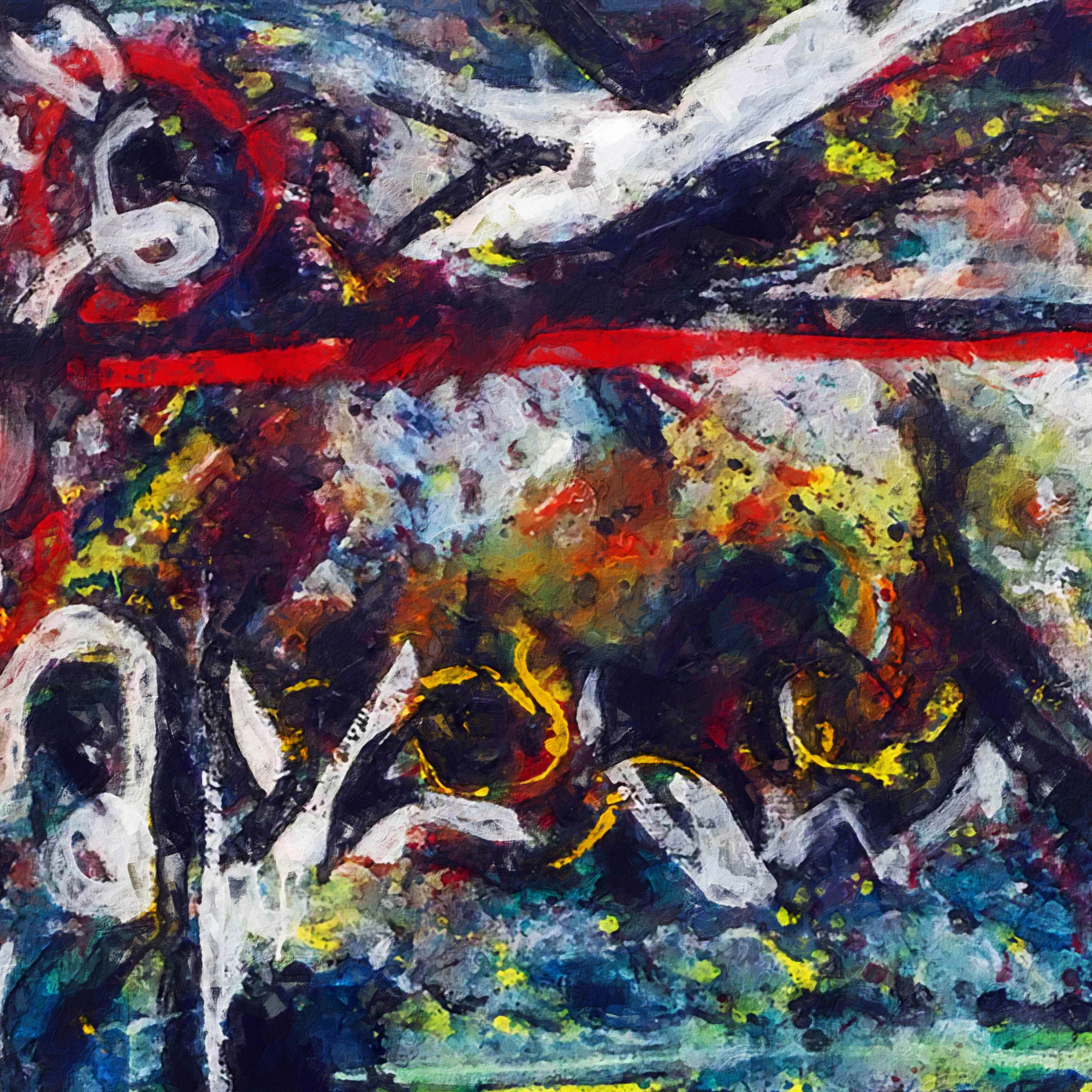 Jackson Pollock Canvas Print, Abstract Wall Art, Home and Living Room